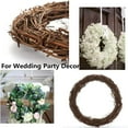 thumbnail image 5 of 2 Pack 8 Inch Natural Grapevine Wreaths Vine Branch Wreath Christmas Rattan Wreath for DIY Craft Front Door Wall Hanging or Wedding Decors, 5 of 6