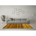 thumbnail image 3 of Ahgly Company Indoor Rectangle Abstract Yellow Contemporary Area Rugs, 7' x 9', 3 of 4