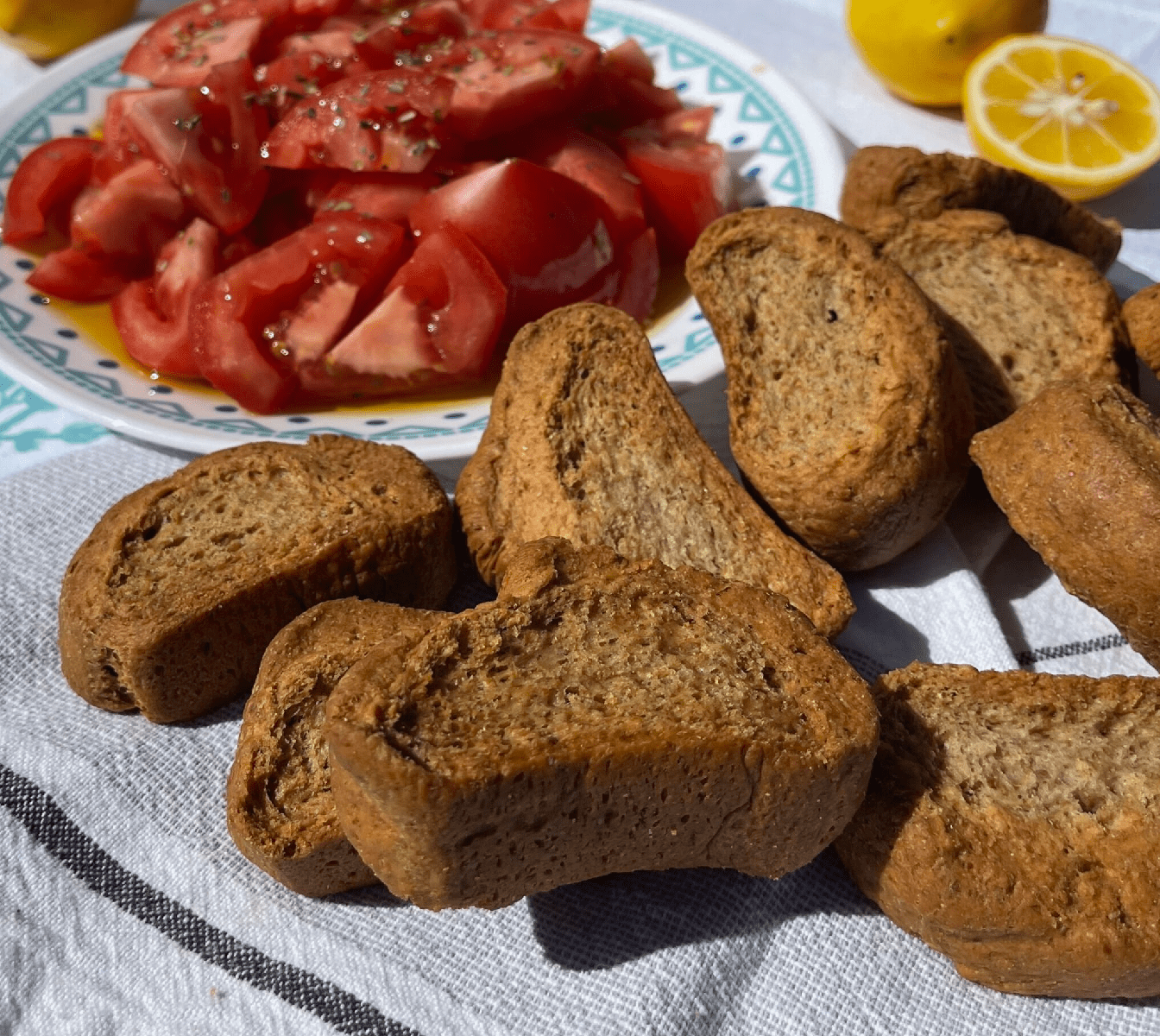 Greek Wholegrain Barley Rusks 1 Bag Nt. Wt. 21.16oz/600g