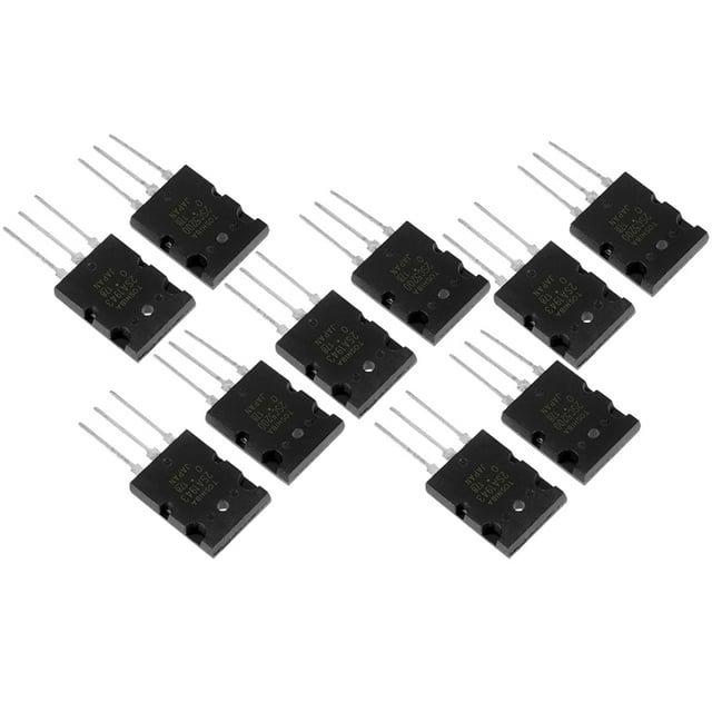Transistor de audio de alta potencia combinado 2SA1943 2SC5200 de 5 pares, color negro