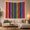 Geometric Stripes, variant on Vibrant Striped Geometric Motifs on a Woven Canvas, Energetic Boho for Art Lovers, Textile Wall Art Decor, Housewarming Gift Tapestry Wall Hanging for Living Room and Bedroom