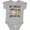 AC-Heather Grey, variant on My Uncle Loves Me with Sloth and Hearts Boys or Girls Baby Bodysuit