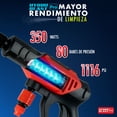 thumbnail image 4 of Hidrolavadora Portátil Inalámbrica Hydroblast Pro de Alta tensión con 80 Bares y 1116 Psi, 1 sola carga potencia de 2 baterías, 4 of 10