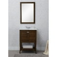 thumbnail image 2 of Elegant Decor Mason 24" 2-Door Wood Single Bathroom Vanity in Antique Coffee, 2 of 12