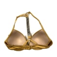 thumbnail image 2 of Victoria's Secret Women's Shine Strap Full Coverage Push-Up Bikini Swim Top Color Gold 34C NWT, 2 of 3