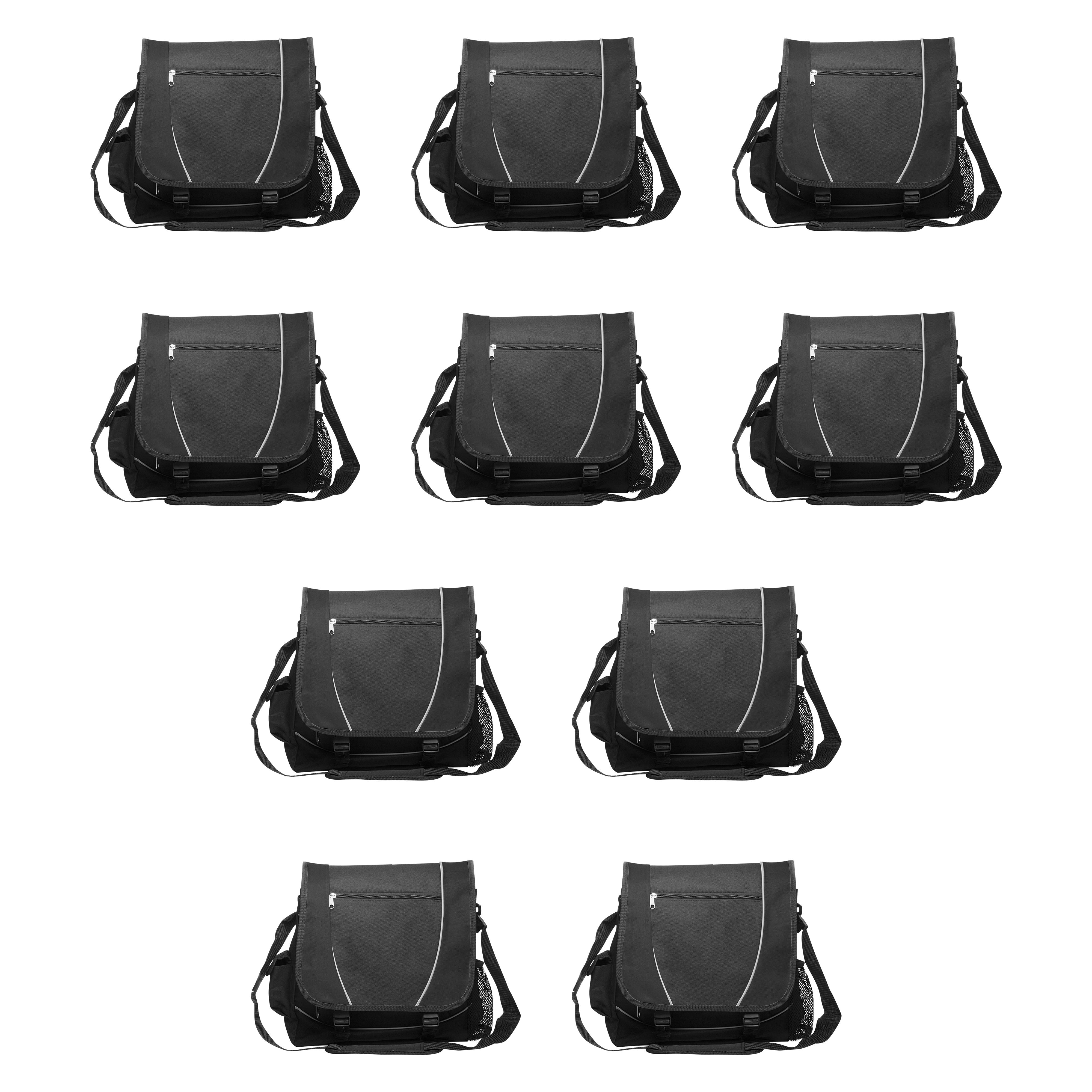 Messenger Bags & Laptop Bags Set of 10, Bulk Pack Perfect for