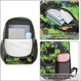thumbnail image 4 of Monster Cartoon Truck Black Pattern 17" Waterproof Oxford School Backpacks for Teens, S-Shape Padded Straps, for School, Travel, Hiking, Camping, 4 of 5