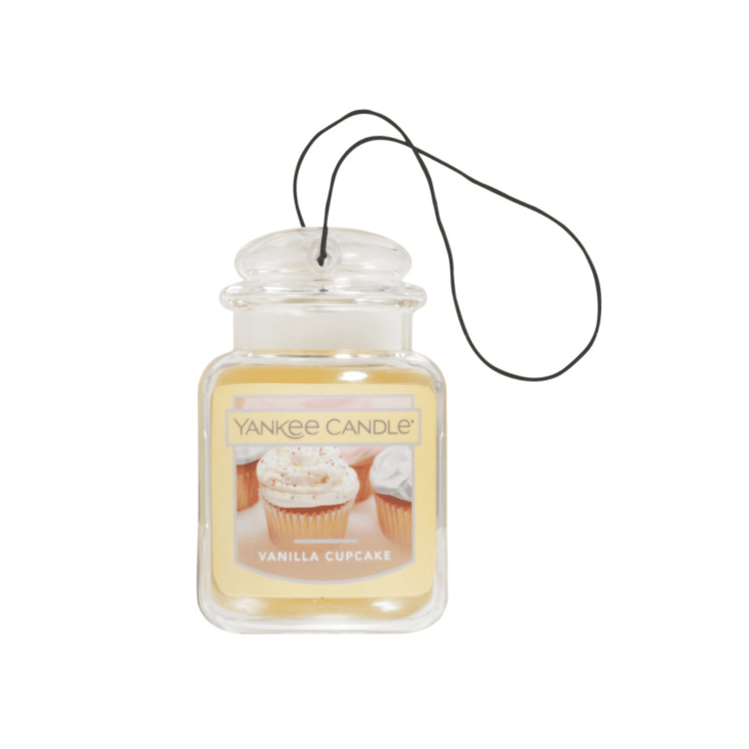 Yankee Candle Car Jar Ultimate Hanging Car Air Fresheners, Vanilla Cupcake, 0.96 oz (Pack of 4)