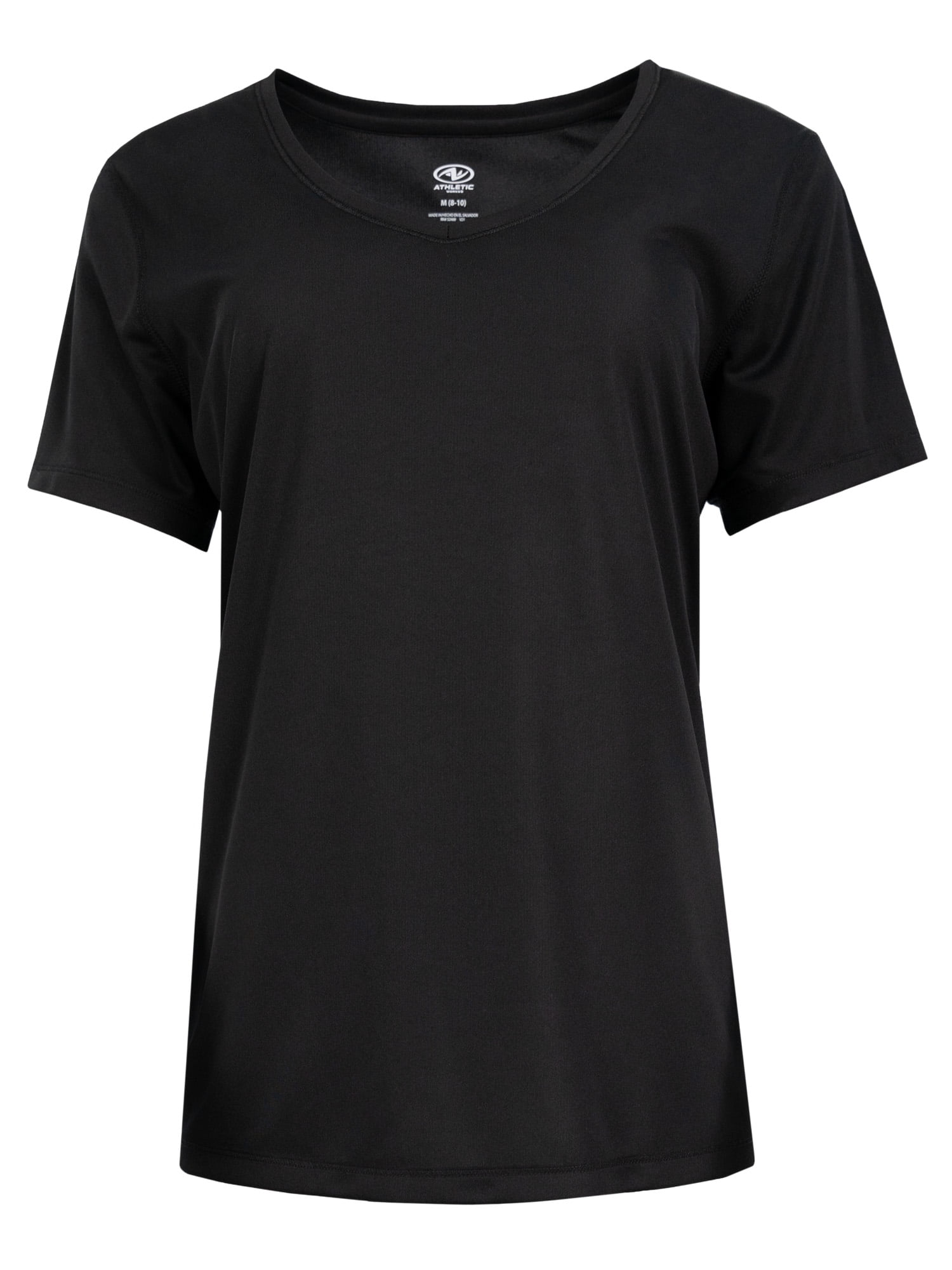 Athletic Works Women's and Women's Plus Core Active V-Neck T-Shirt, Sizes XS-4X