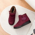 thumbnail image 6 of Fesfesfes Ankle Boots for Women Winter Snow Shoes Flat Waterproof Slip-On Boots Casual Ankle Boots Plus Size Women Shoes 44(US:10), 6 of 7