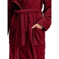 thumbnail image 5 of UVN Women Robes Winter Long Sleeve Bathrobe Plush Warm Premium Robe Soft Fluffy Sleepwear Nightgown with Pockets, 5 of 10