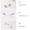 thumbnail image 3 of Ensaladera De Cristal Creativa, Ensaladera De Cristal Transparente Con Asa, Cuenco De Cristal Binaural Resistente Al Calor, Cuenco De Postre De Fruta Elegante Para El Hogar Yuarrent HA027914-02, 3 of 7