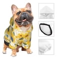 thumbnail image 3 of Gaeub Blue Floral Sunflower Dog Hoodie Sweatshirts Warm Dog Clothes for Small Dogs,Puppy and Cat Costume-Small, 3 of 7