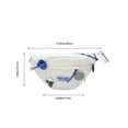 thumbnail image 3 of Xihbxyly Bolsa de Pecho Ligera de Nailon y Poliéster, Correa Ajustable, Práctica para Guardar Cosas, Ideal para Correr, Deportes Al Aire Libre, Viajes, Senderismo y Ciclismo, Tamaño 17 X 6 X 4 Cm., 3 of 7