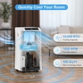 thumbnail image 6 of WIYTAMO 10000 BTU Portable Air Conditioners, 3-in-1 Portable AC Unit with Smart WIFI Remote Control, Dehumidifier and Fan, Cools up to 450 Sq. ft. (6450 BTU SACC), 6 of 9