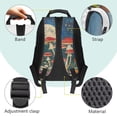 thumbnail image 6 of KUIFORTI Mushroom Moon Print Kids Backpack 17 Inch Large Capacity School Bag with Side Pockets for Elementary Primary Middle Back to School Essentials Gifts, 6 of 7