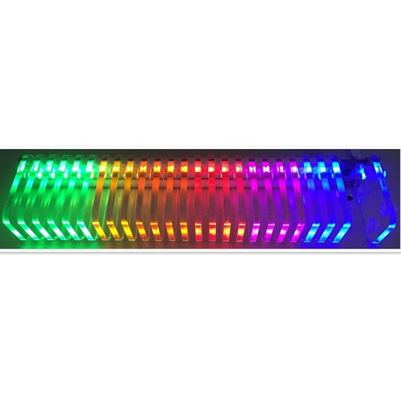Audio Visualizer Music Spectrum Analyzer Music And Art Integration Organic Glass Material Power-Off Memory Function Usb Powered
