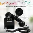 thumbnail image 3 of Classic Wall Phones for Landline with Mechanical Ringing, Single Line 2554 Wall Telephone with Voicemail Indicator,Black, 3 of 8