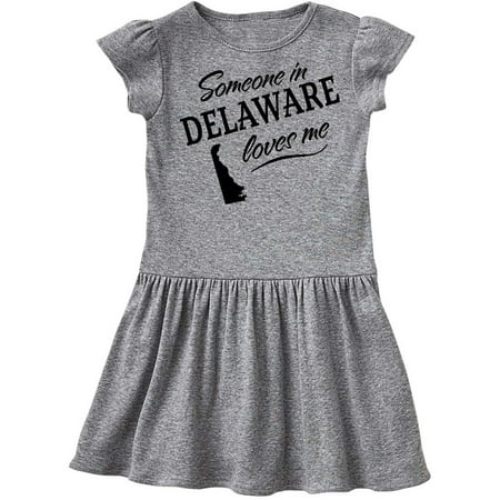 

Inktastic Someone in Delaware Loves Me Gift Toddler Girl Dress