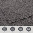 thumbnail image 4 of Jean Pierre New York Lydia Border 100% Cotton Bath Mat - Non-Slip Bath Rug - Charcoal Gray - 20"x30", 4 of 7