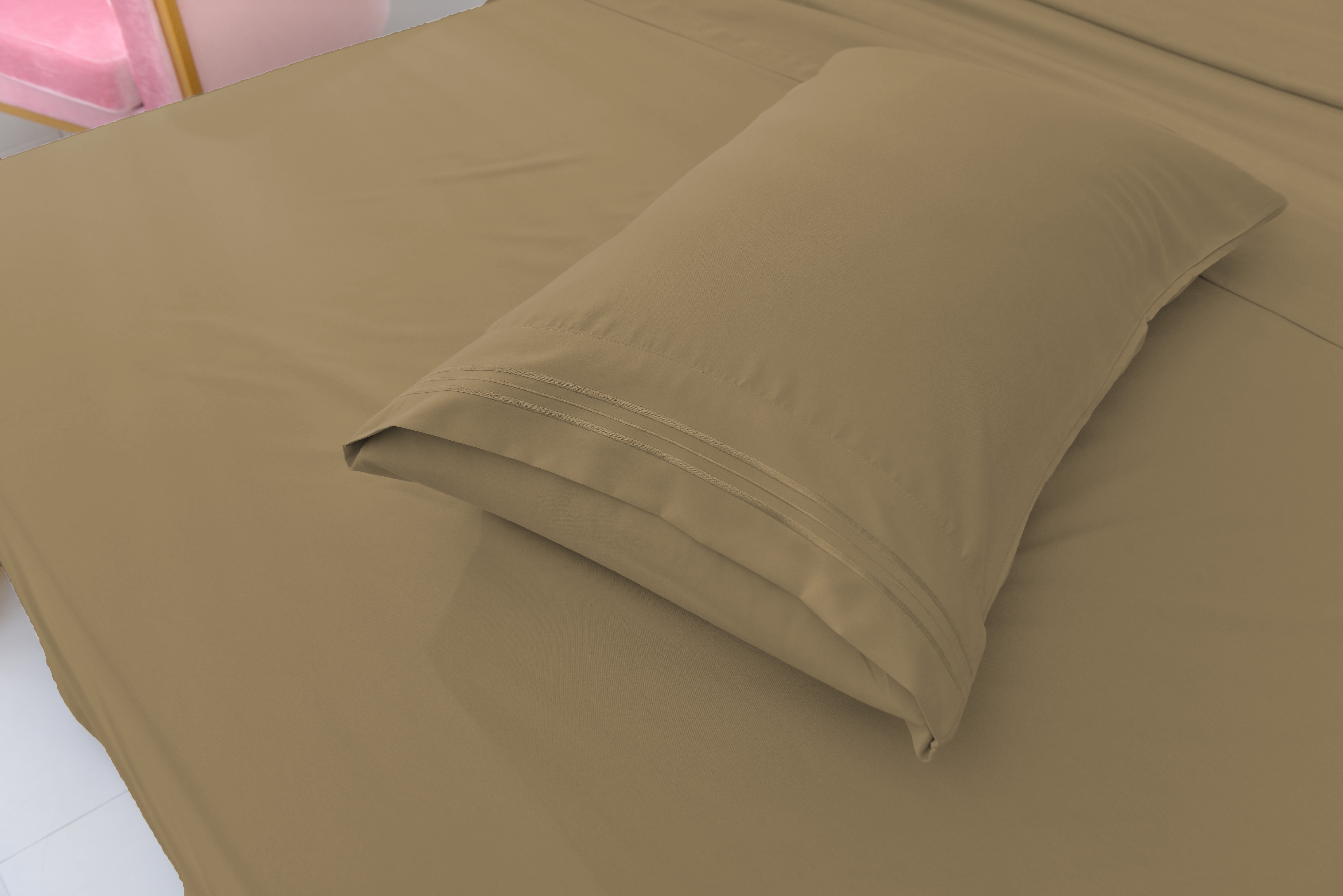 6 Piece Rayon Made From Bamboo Sheet Set by OKAO, Queen Brown Sheets-Silky Soft- Wrinkle Free - Deep Pockets- Softer and Stronger Than Cotton - 1 Fitted Sheet, 1 Flat, 4 Pillowcases Queen, Brown