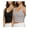 Black & Grey, variant on 2pk Sports Bras for Women Medium Support Crop Tops Tank Top for Women Camisole Cami Workout Tops Removable Padding (Set 7 Size X-Large)