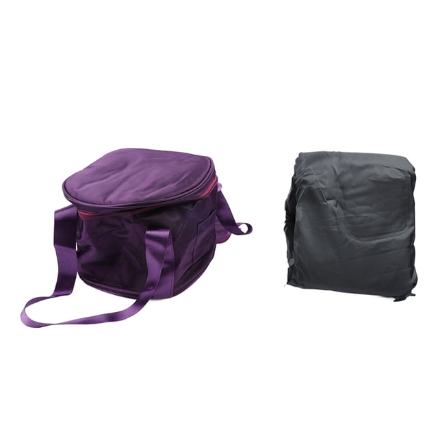 Bolsa De Cuenco De Canto, Bolsa De Almacenamiento De Cuenco De Música De Bolsillo Externo Con Cremallera Doble 2