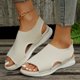 thumbnail image 2 of MKLEKYY Sandalias de Piso para Mujer, Sandalias deportivas Transpirables Informales de Suela Gruesa de Talla Grande para Mujer, 2 of 5