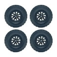 thumbnail image 5 of Kokiya 4 Pieces Tire Wheel Replacing Metal Wheel Rim Tire for 1/12 1/16 Vehicle DIY black, 5 of 9