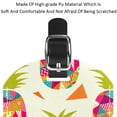 thumbnail image 4 of Square 2Pack PU Leather Pineapple Cruise Luggage Tag with Privacy Cover and Name ID Tag for Travel Handbags Backpacks Luggage Tags, 4 of 6