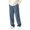 #Navy, variant on Fanshiluo Men's Corduroy Wide Leg Casual Pants, Elastic Waist Straight Loose Fit Trousers,L,Big and Tall Men