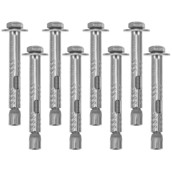 LOLIPPYY Heavy Duty Expansion Screw Anchors with External Nut, 304 Stainless Steel M6 x 60mm Concrete Wall Mounting Hardware