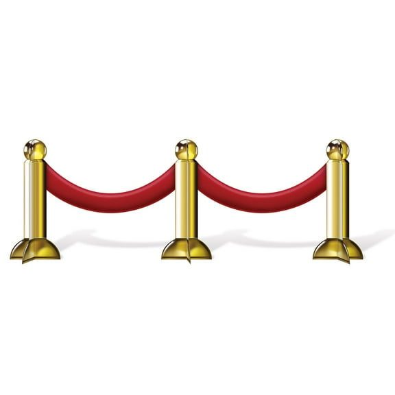 Party Central Club Pack of 12 Red and Gold Awards Night Stanchion Tabletop Centerpieces Decors 12”