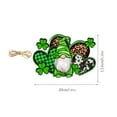 thumbnail image 3 of MXTPOV St. Patrick's Day Welcome Sign for Front Door, Wooden Shamrock Gnomes Hearts Ornaments for Tree Party, St Patricks Day Decorations, Lucky Irish Sign for Wall Home Decor, M, 3 of 5