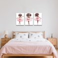 thumbnail image 2 of ZHONGYUTONG Ballerina Pictures Wall Art Ballet Canvas Little Girl Pictures Dancer Art Prints 3 Piece Pink Decor for Girls Room Bedroom (20.00" x 28.00" x 3PCS), 2 of 6