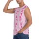 thumbnail image 3 of Balery Pink Scarf Snowman Camisetas sin mangas para hombre, absorbe la humedad y protege contra el mal olor.-XX-Large, 3 of 7