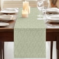 thumbnail image 3 of Table Runners 90 Inches Long Dress Scarves, Sage Green Farmhouse Coffee/Dining/Kitchen Table Runner for Living Room, Modern Abstract Art Farmhouse 13x90 Inch, 3 of 9