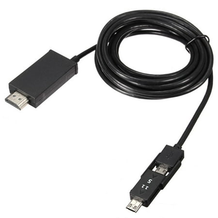 10ft Phone Cable 5/11Pin Micro USB  to High Definition Multimedia Interface 1080P HDTV Adapter Converter Cable For Android Smart Phone (Best Media Converter For Android)