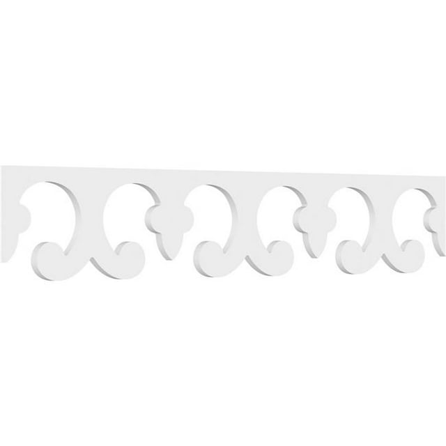 Ekena Millwork RUNP08X0625X48POR 8 x 48 Po Pas 0,62 Po Porcelina Architecture Grade PVC Course Garniture
