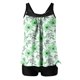 thumbnail image 1 of Traje de Baño de Mujer con Pantalones Cortos de Cintura Alta Impreso Traje de Baño de Dos Piezas, Traje de Baño de Torso Largo con Almohadillas Extraíbles Y Correas Ajustables, Set de Ropa de Playa d, 1 of 5