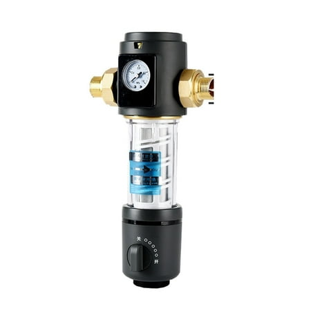 

Pre Filter Purifier Whole House Spin Down Sediment Water Filter Central Prefilter System Backwash Stainless Steel Mesh