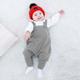 thumbnail image 2 of CUZIBR Baby Christmas Outfits Boys Girls Santa Romper Jumpsuit Cute Print Oneise One-Pieces Xmas Clothes Playsuit Sets Holiday Dailywear For Toddler,Grey,6-12 Months, 2 of 5