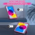 thumbnail image 6 of REQO Case Compatible with iPad (A16) 11th Gen 11 Inch 2025, iPad 10th Gen 10.9 inch, with 3-Layer Structure Portable Hybrid Shock-Proof Cover Case with Kickstand Cover, 6 of 7