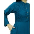 thumbnail image 4 of Bimba Women's Mandarin Collar Plain Jilbab Dress With Pockets Full Sleeve Maxi, 4 of 7