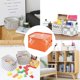 thumbnail image 5 of Caja de almacenamiento portátil de tela plegable, caja de almacenamiento de escritorio, 5 of 5