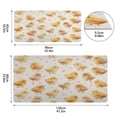 thumbnail image 3 of Leather Keyboard and Mouse Desk Mat Office Desk Accessories Protective Office Desk Decor Desk Pad Mat for Gaming, Work from Home, Office Yellow and Cream Chicks 16.5" x 35.4", 3 of 9