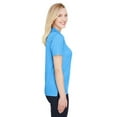 thumbnail image 3 of Devon & Jones DG22W Women's CrownLux Performance Address Melange Polo-Ocean Blue Heather-M, 3 of 3