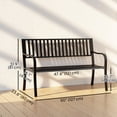 thumbnail image 3 of Outsunny 50" Steel Garden Bench, 3 of 10