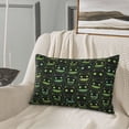 thumbnail image 4 of Plush Throw Pillow Covers, fluorescent green dog Pillow Cases with Invisible Zipper, Breathable Microfiber Pillow Cases Standard Size for Sleeping Bedroom Sofa Living Room 20x30, 4 of 5