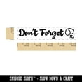 thumbnail image 2 of Don't Forget Reminder with Elephant Rectangle Rubber Stamp Stamping Scrapbooking Crafting - Small 2.50in, 2 of 7